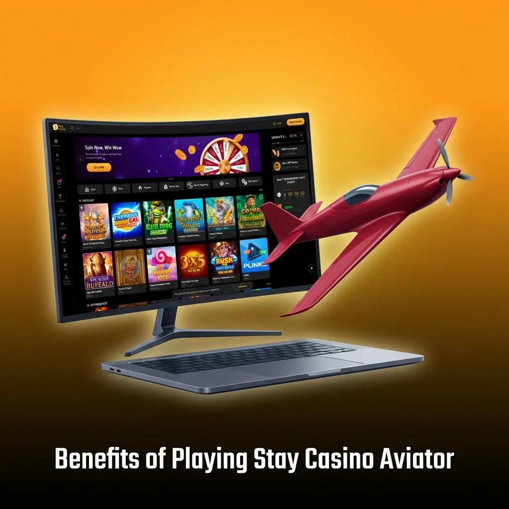 Stay Casino Aviator benefits including 97% RTP, welcome bonus, mobile access, and provably fair gameplay for Canadian players