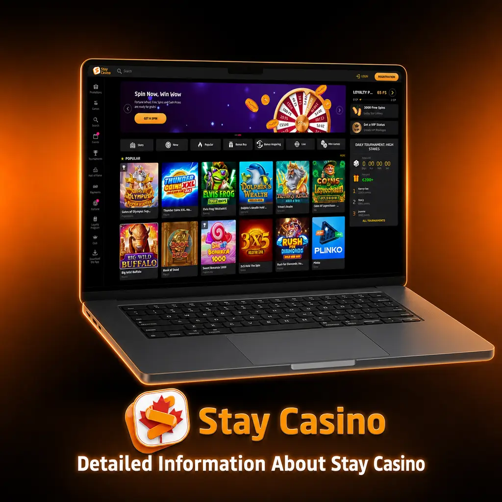 Stay Casino online gambling platform for Canadian players with sports betting and casino gaming on mobile and desktop