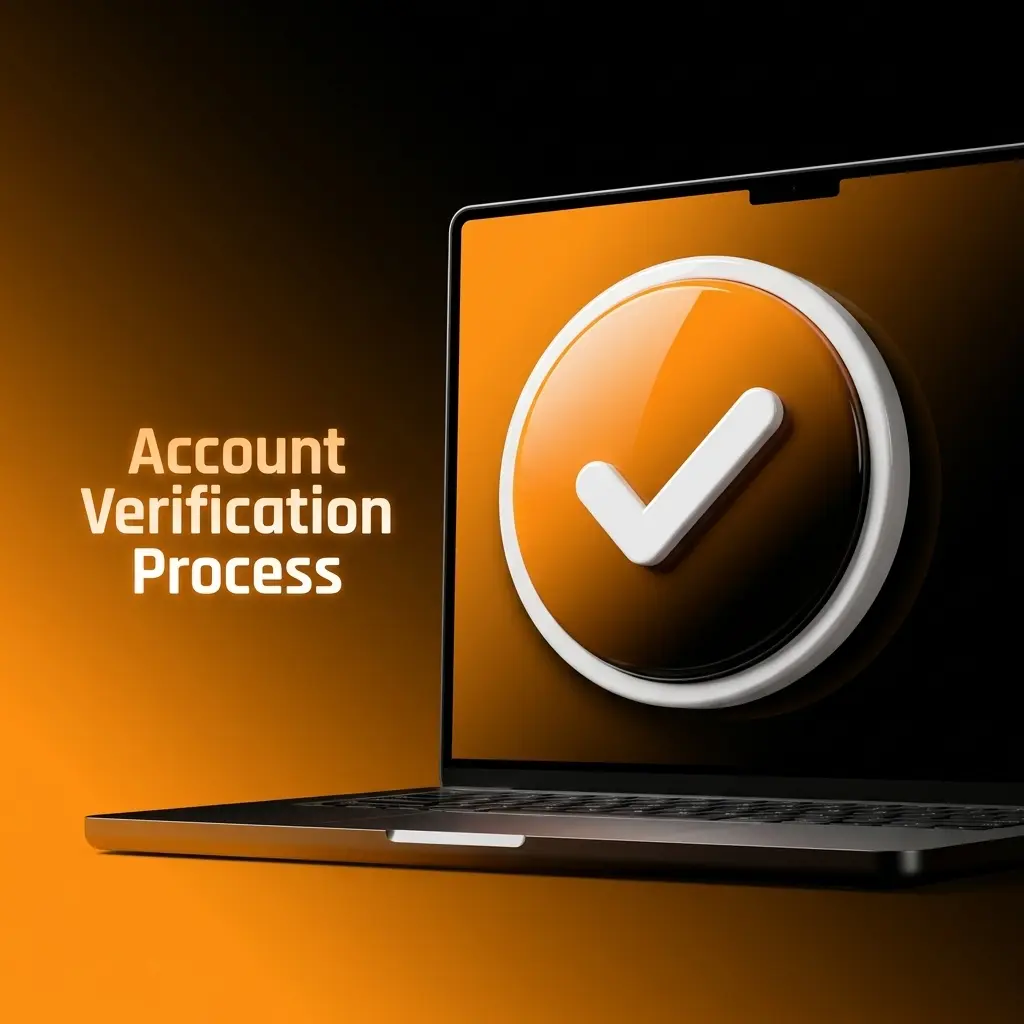 Account verification process showing identity, address, and payment method steps to confirm user identity and unlock full account access.