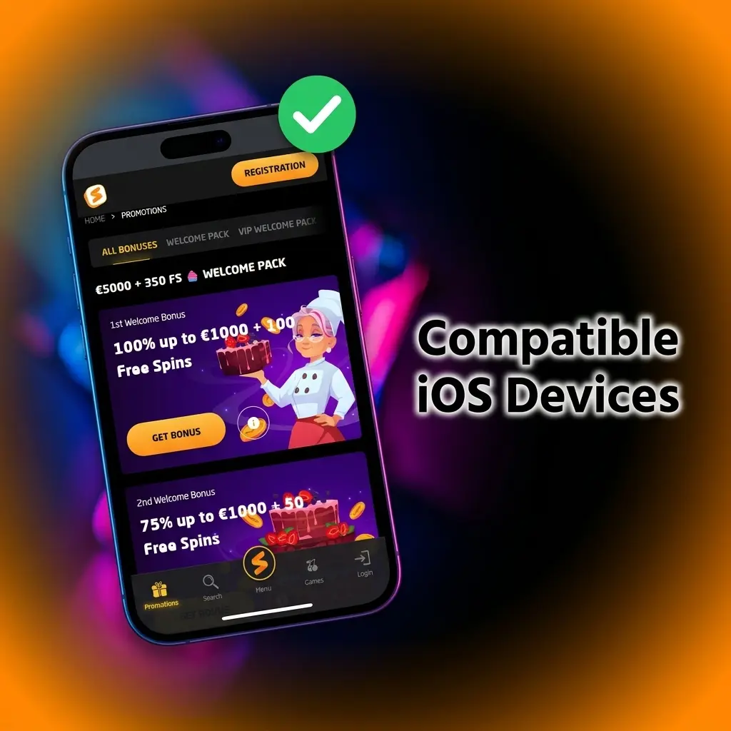 List of compatible iOS devices for Stay Casino app including iPhone X through 17 series and select iPad models