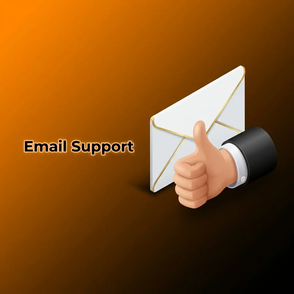 Customer support email interface for StayCasino showing how to submit detailed queries and documents for account help