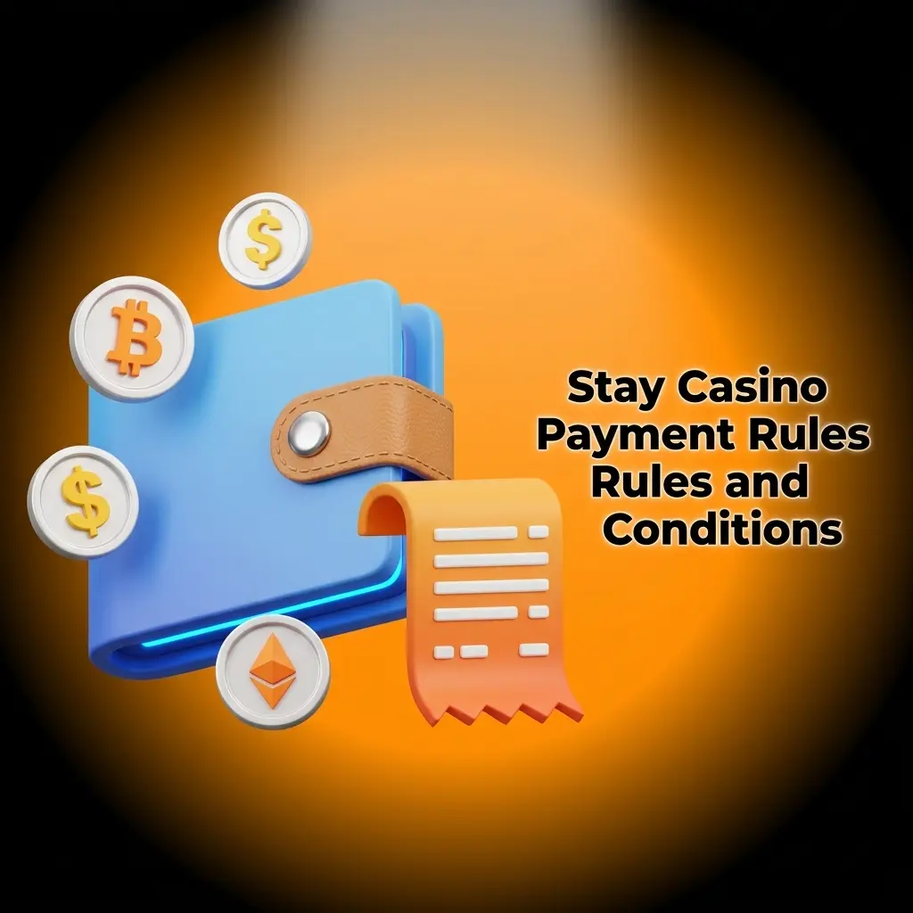 Stay Casino payment rules covering verification, bonuses, withdrawal limits, and currency conditions for players