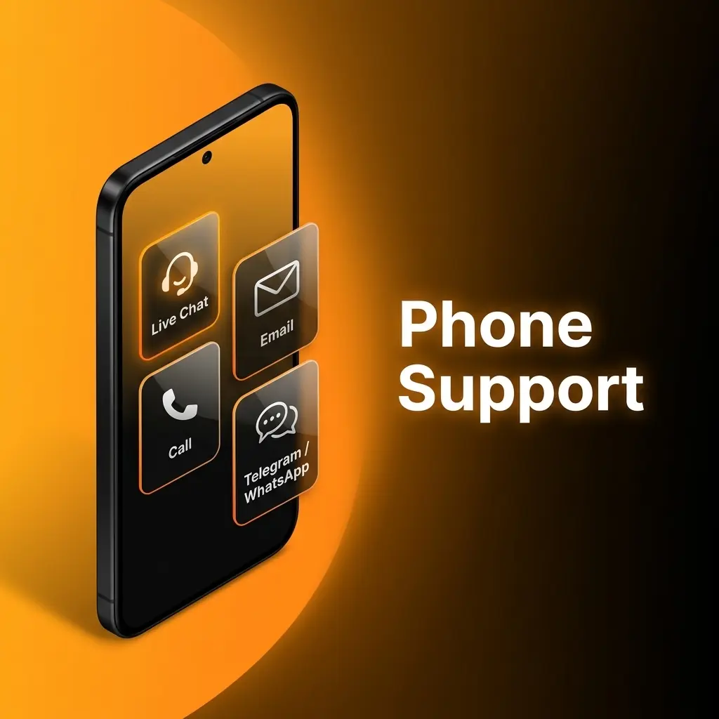 Customer service agent on phone providing live support for urgent account issues and payment problems at Stay Casino
