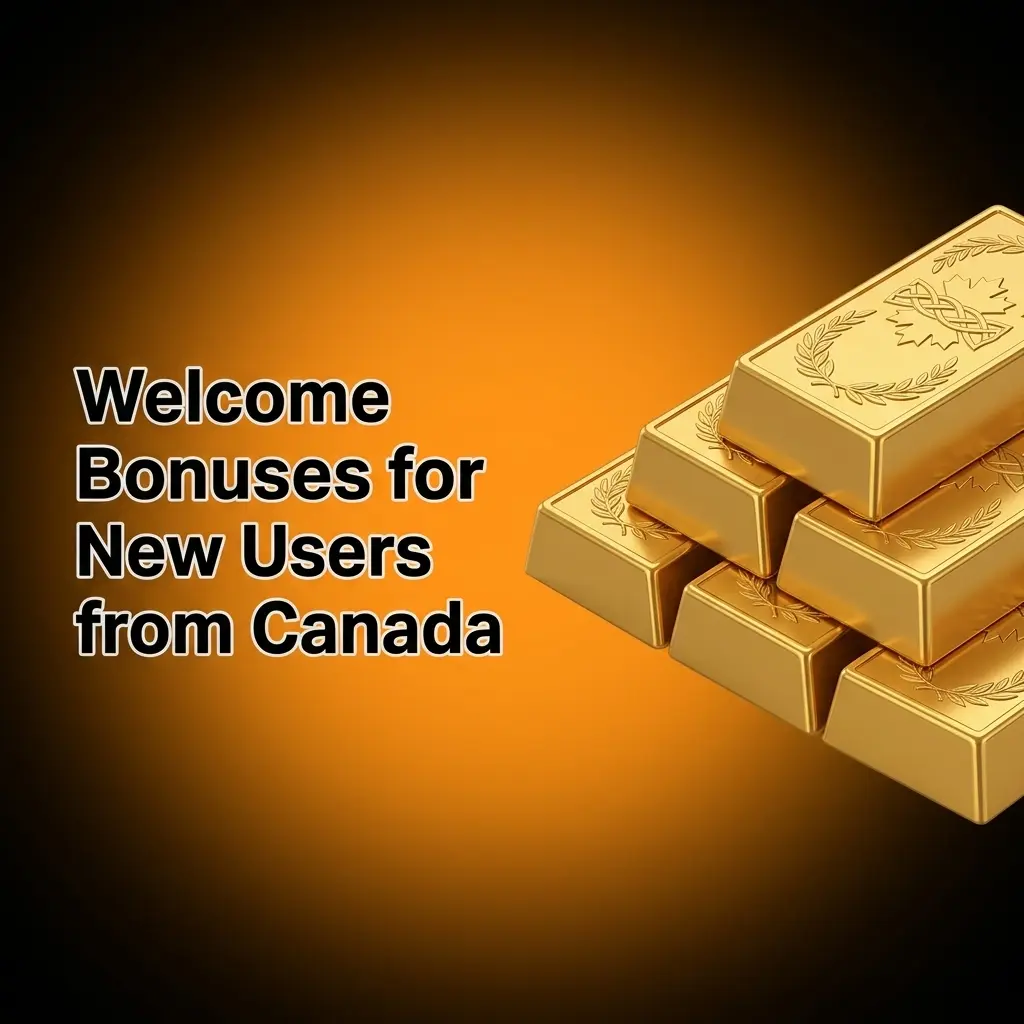 Canadian new user welcome bonus package offering up to EUR 5,000 plus 350 free spins across five deposits
