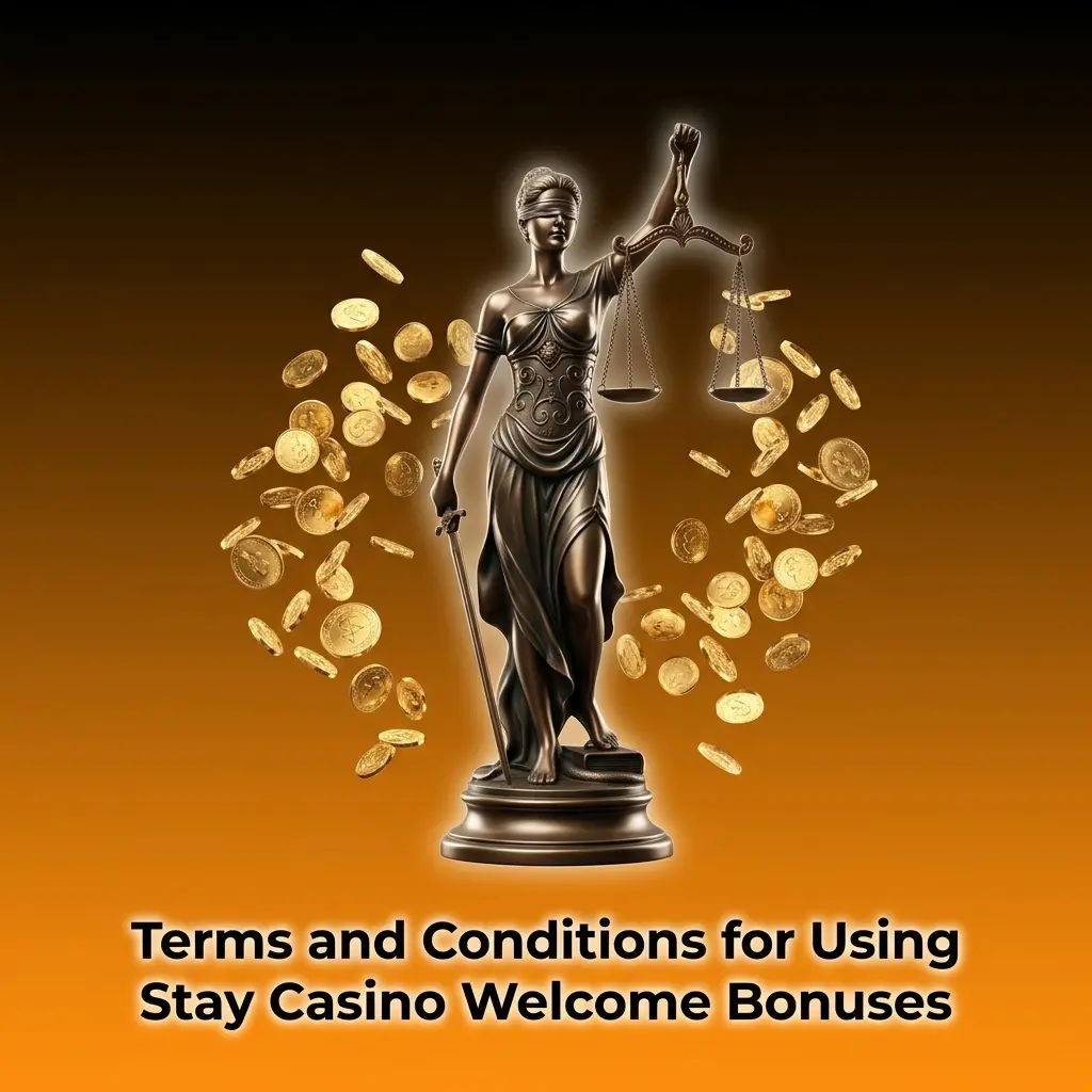 Stay Casino welcome bonus terms including eligibility, wagering requirements, deposit minimums, and game restrictions