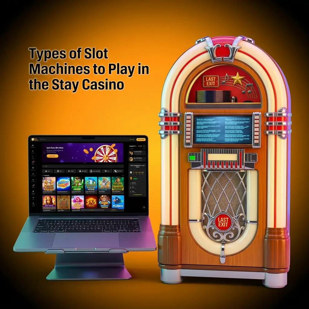 Stay Casino slot machine types including classic, video, Megaways, jackpot, and crash slots across 7000+ titles